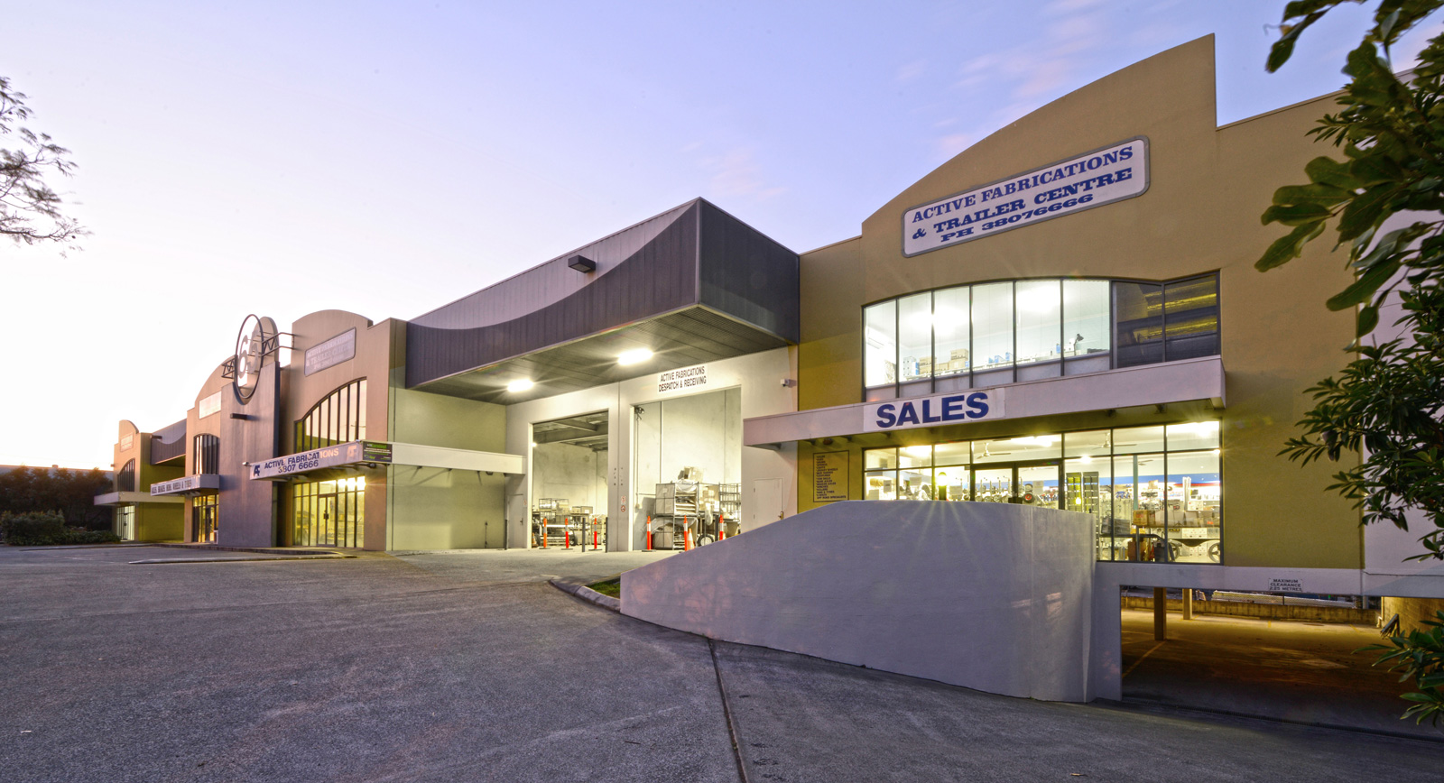 Commercial building exterior